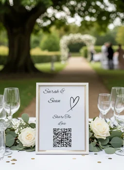 Download QR code for wedding photo sharing